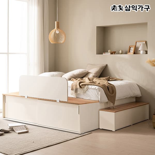 삼익가구 NEW더빅 슬라이딩 벙커 빅수납 침대 SS/Q (매트포함) - 최저가 289,000원