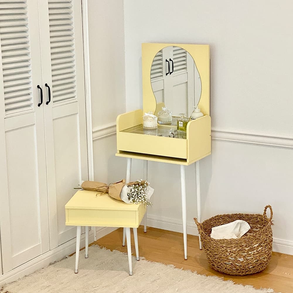 윈썸가구 카라 500 입식 미니 화장대 4colors (+의자 추가선택)