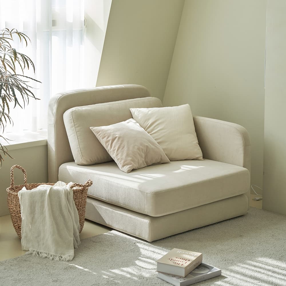 레이디가구 레이디가구 오트 접이식 아쿠아텍스 모듈형 소파베드 - 최저가 145,900원