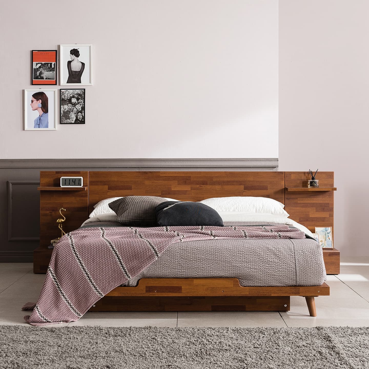 잉글랜더 마네 평상형 침대(매트리스 포함) SS~LK 4colors - 최저가 269,000원