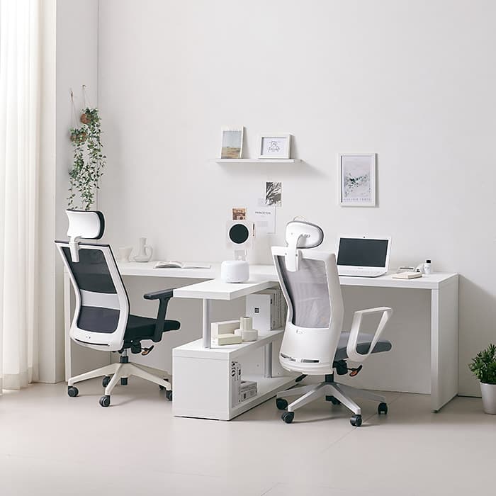 데코라인 데코라인 코넬 이지 2400 2인용 책상 세트 DDW006C