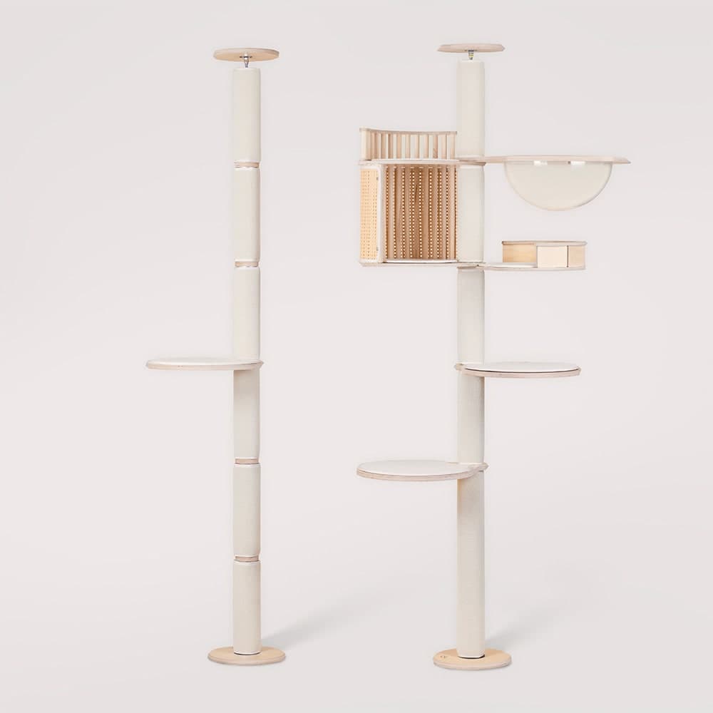 그린웨일 그린웨일 P1 고급 원목 알루미늄 대형 고양이 클래식 캣폴 캣타워