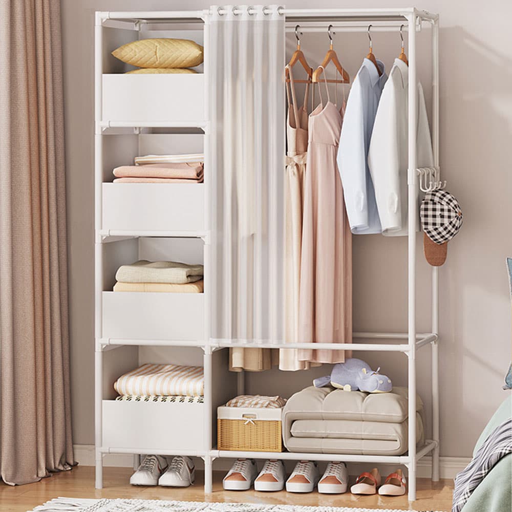 무타공마켓 무타공마켓 커튼형 스탠드행거 - 최저가 40,755원