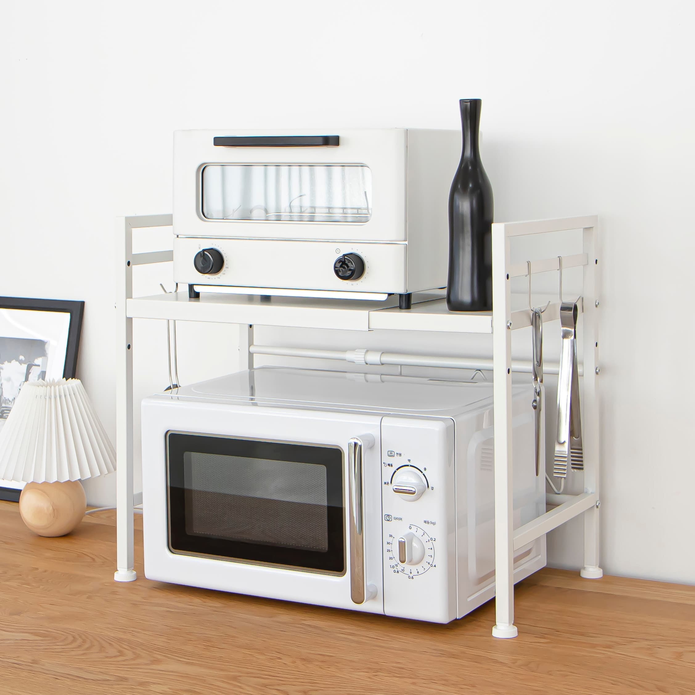 라라밤 길이조절 전자레인지 선반