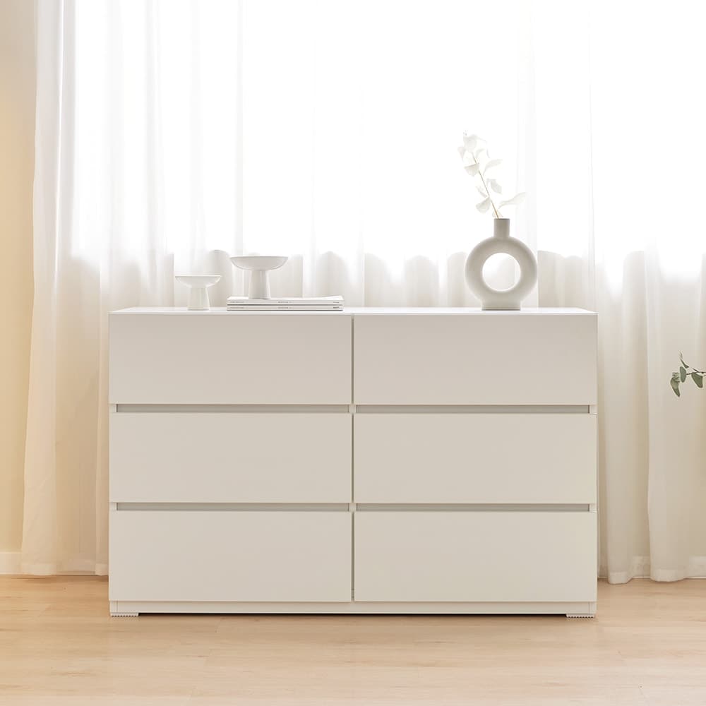 유에라가구 캐슬 하이그로시 1200 와이드 수납 3단 서랍장 E0