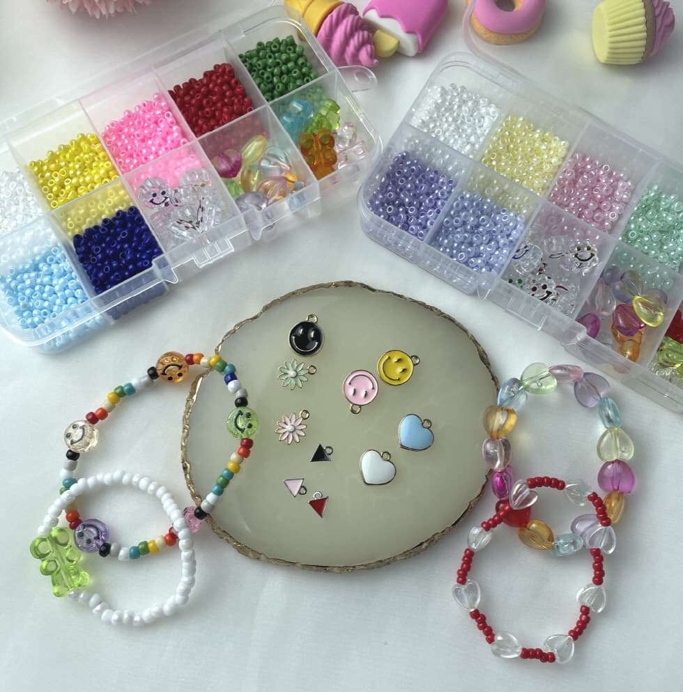 마이쭈 초보자 비즈 공예 DIY KIT 비즈 반지 팔찌 만들기 가격 추이 파니니공예샵 마이쭈 초보자 비즈 공예 DIY KIT 비즈 반지 팔찌 만들기 - 최저가 11,760원