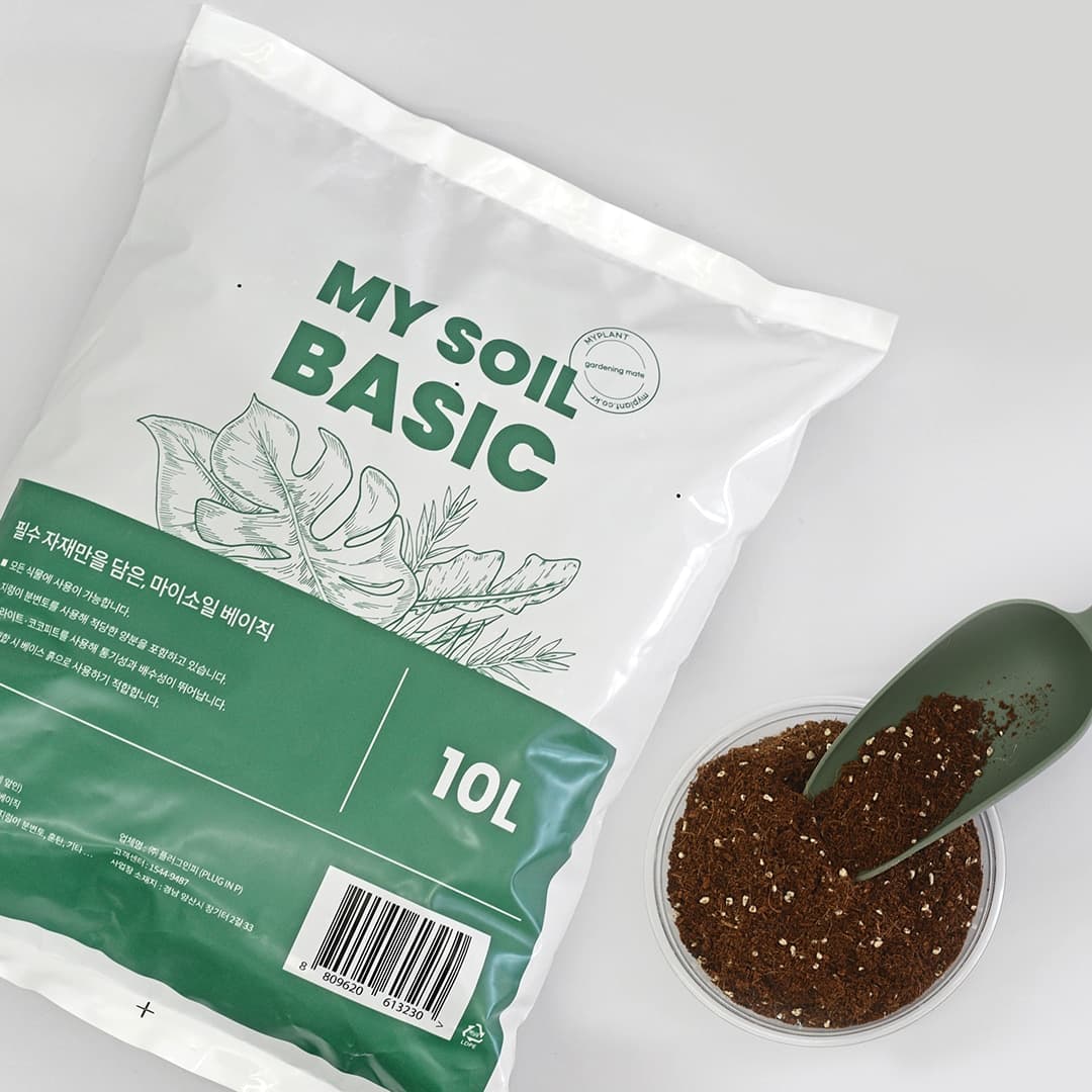 마이플랜트 분갈이흙 마이소일 베이직 10L 상토 화분흙
