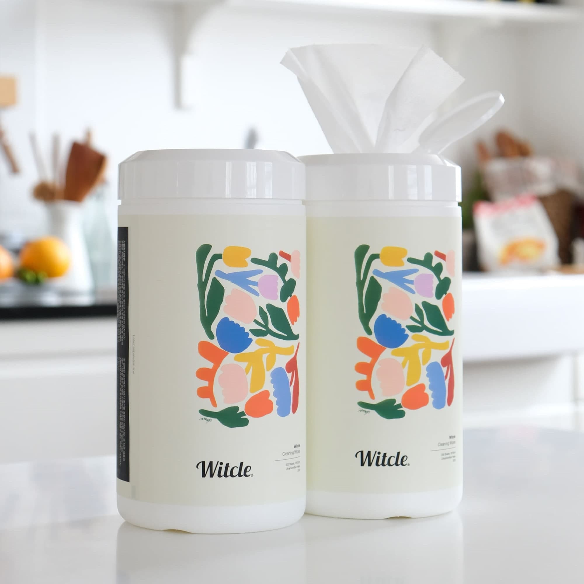 윗클 Witcle 올인원 세정 청소 알콜 롤티슈 대용량 200매