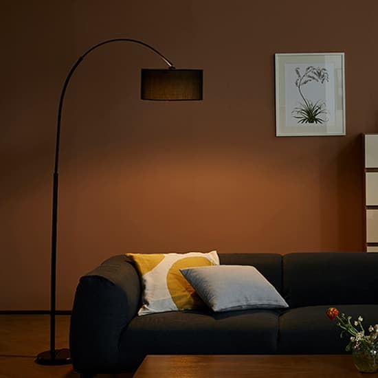 한샘 한샘몰pick 스피아노 블랙 아크 장스탠드 조명 - 최저가 59,301원