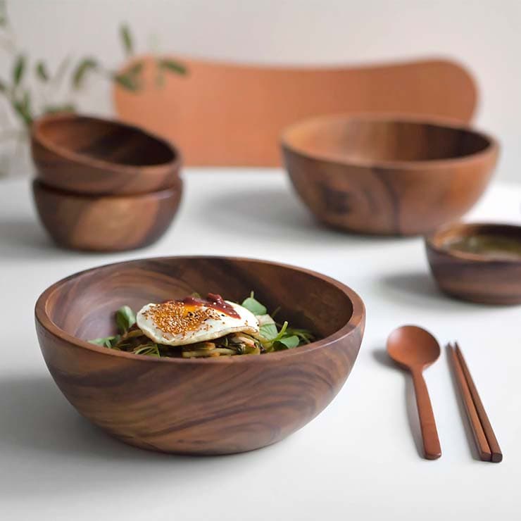 니코트 니코트 우드 요거트, 시리얼, 비빔기, 샐러드볼 5size/WDP0005_OP