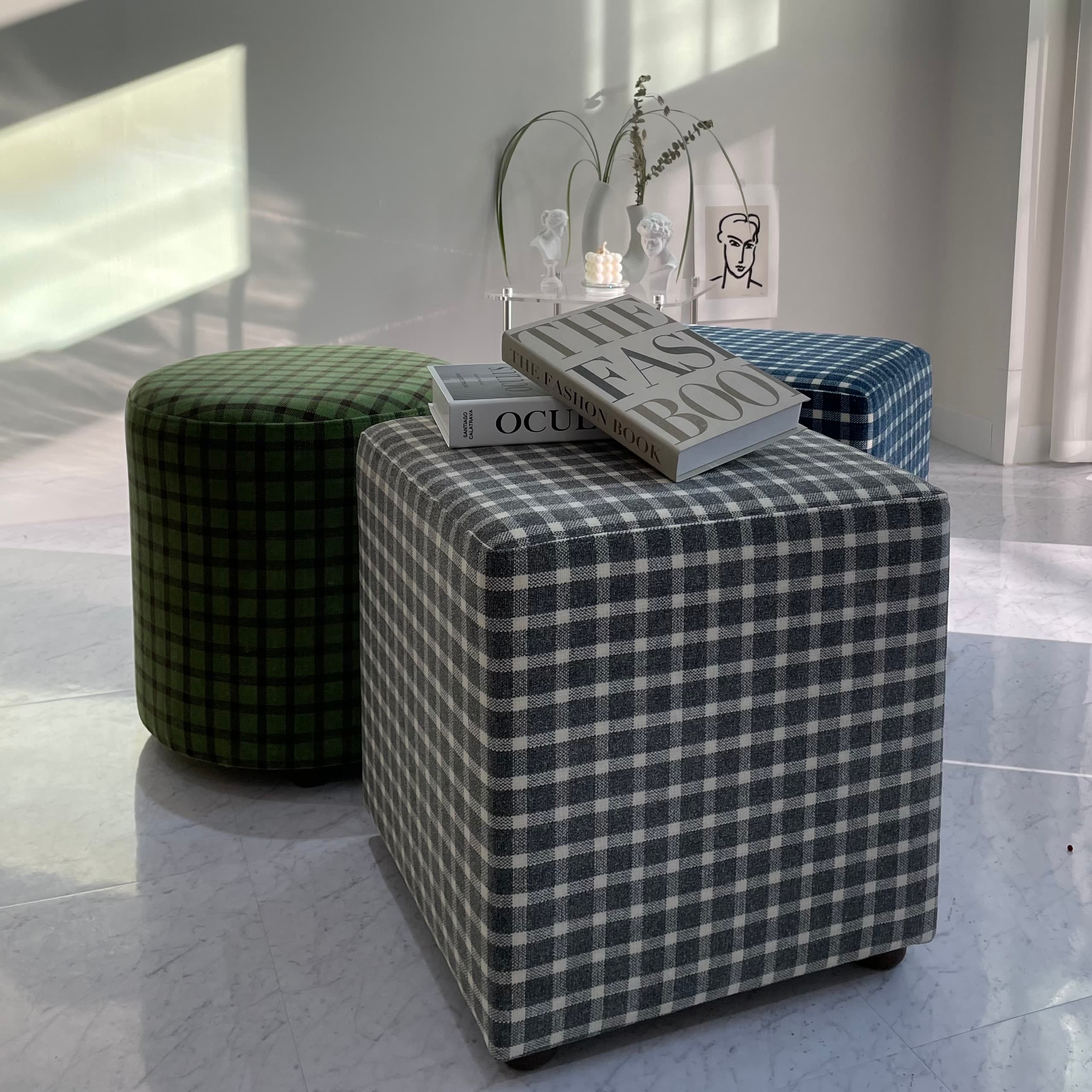 JANG SOFA check stool - 최저가 63,000원