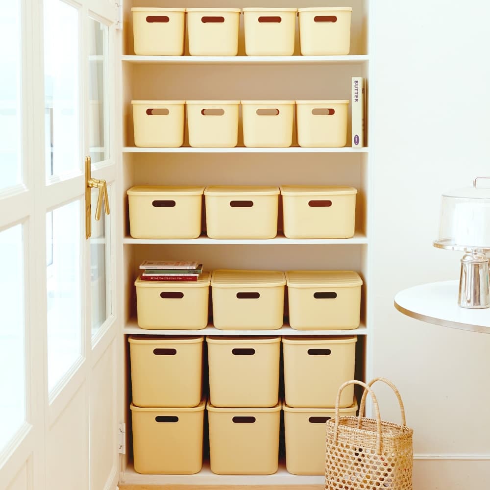 보노하우스 컬러블 리빙박스 1+1 뚜껑포함