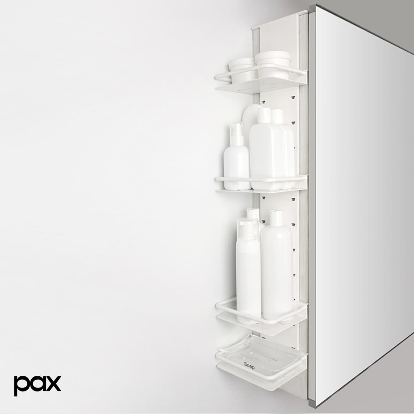 팍스리빙 DUE랙 II 다용도 욕실 코너 틈새 선반
