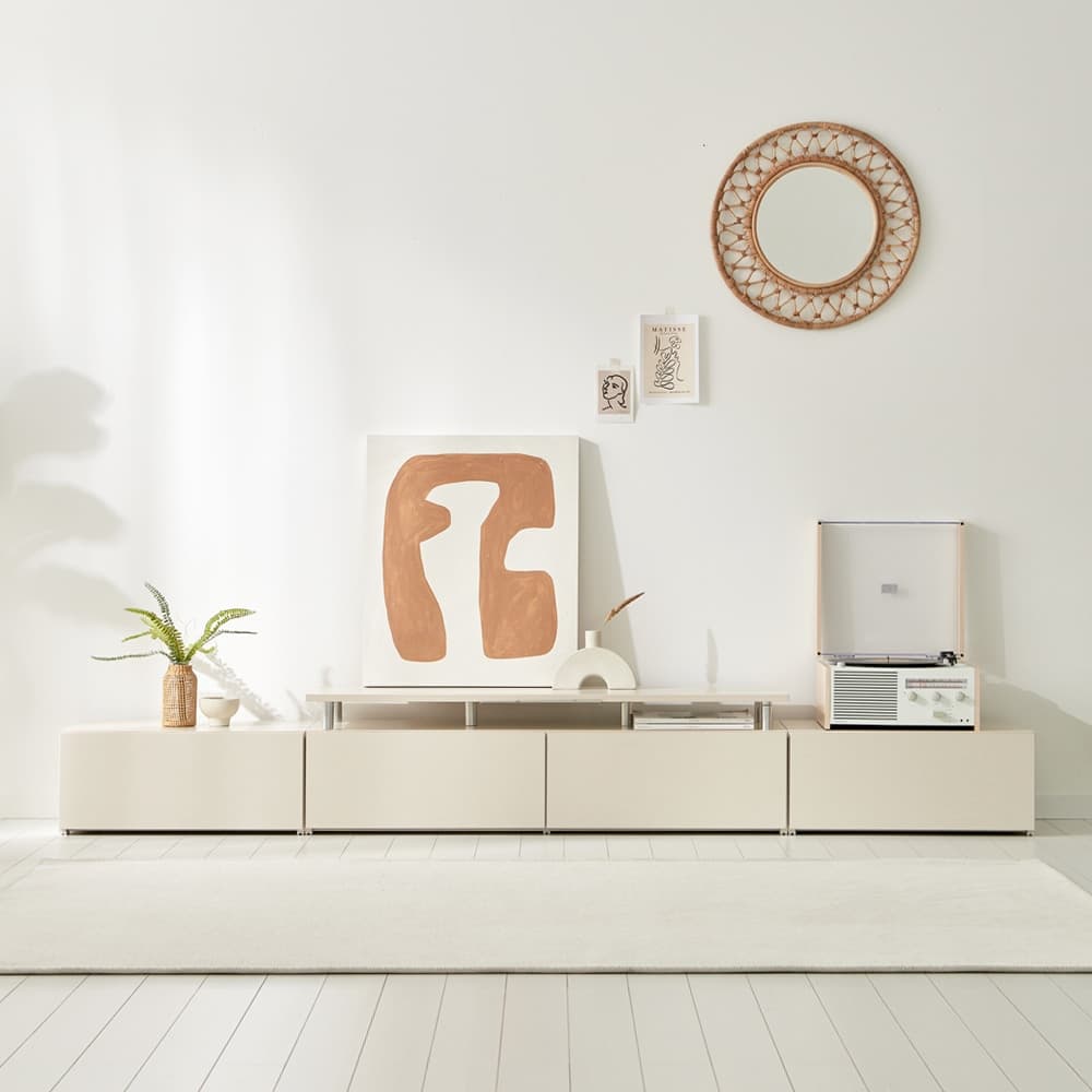 리엔까사 마인 거실장 1200 낮은 티비다이 TV장