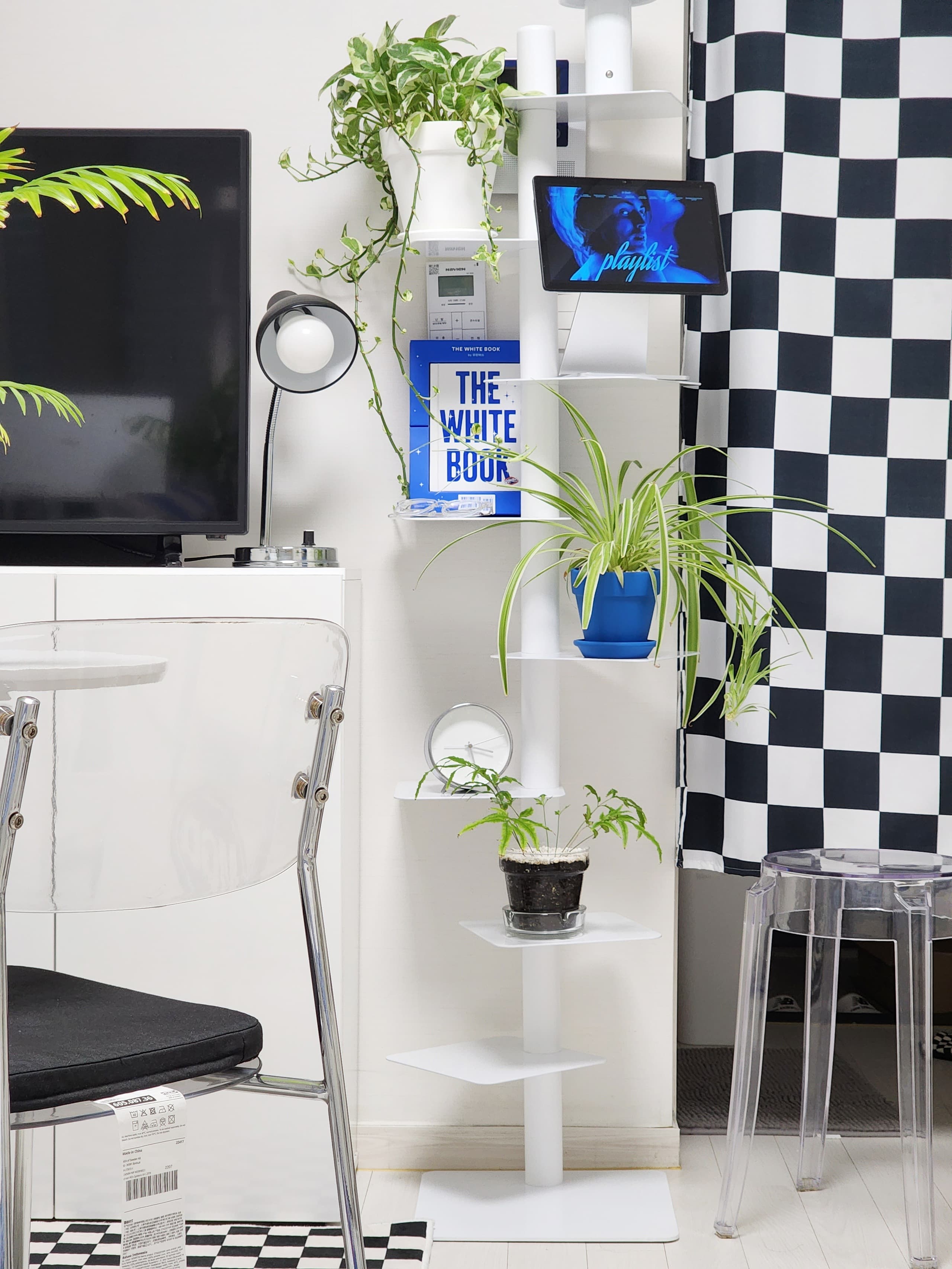 핀란디아 엘라인 각도조절 스탠딩 북선반 북스탠드 정리선반 버터컬러