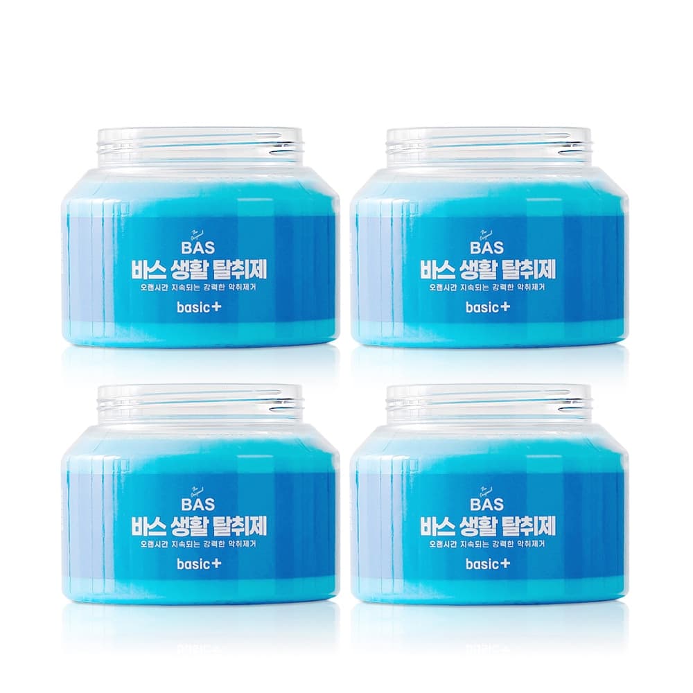 BAS 특대형 고체 탈취제 350g 4개