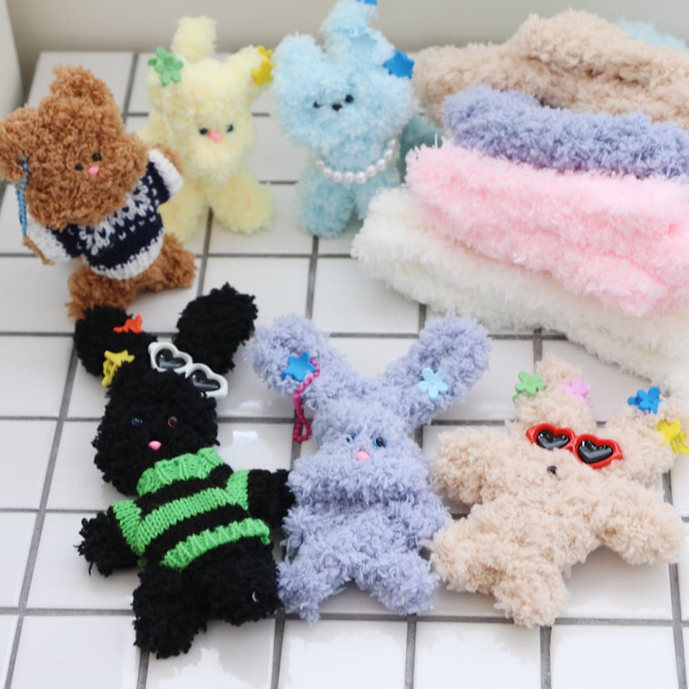 갓샵 모루 인형 만들기 키트 DIY 공예용 재료 부자재 뽀글이 모루인형 만들기세트 (A, B)