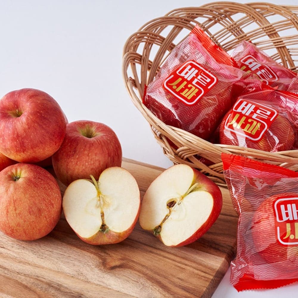 자연품애 간편한 바른 가정용 국내산 세척사과 2.5kg/5kg