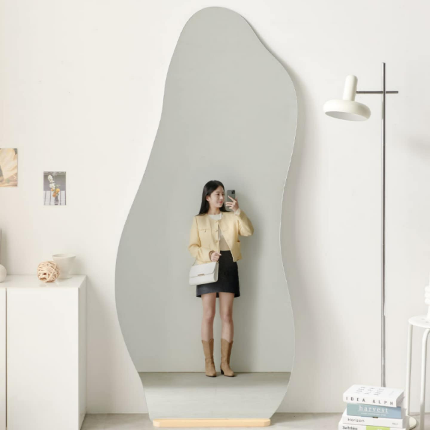 미드센츄리몰 셀레 비정형거울 Big Size 전신거울 인테리어거울 미드센츄리 감성거울