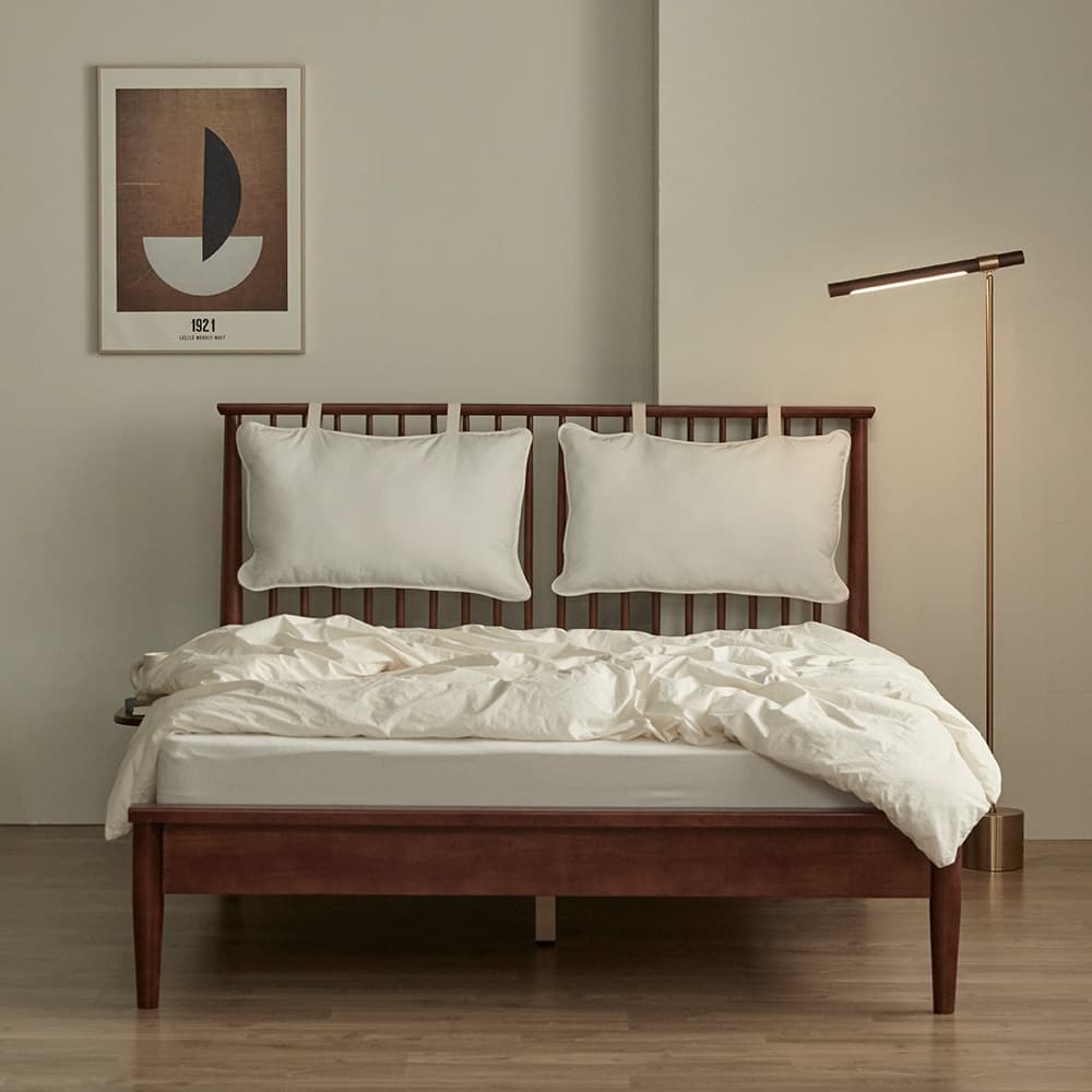 퍼니코 레아 고무나무 원목침대