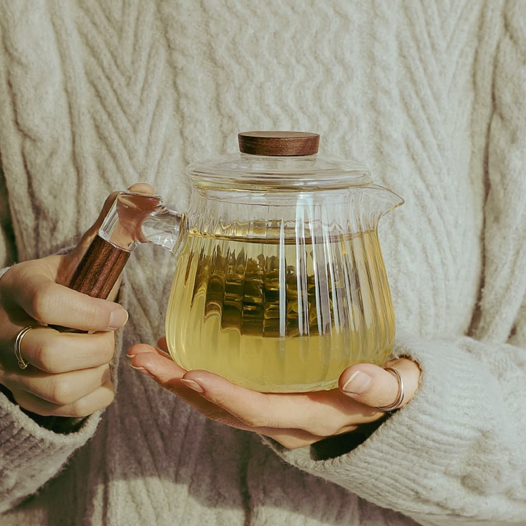 공간라움 예쁜 티팟 내열유리 쿠르 티포트 500ml