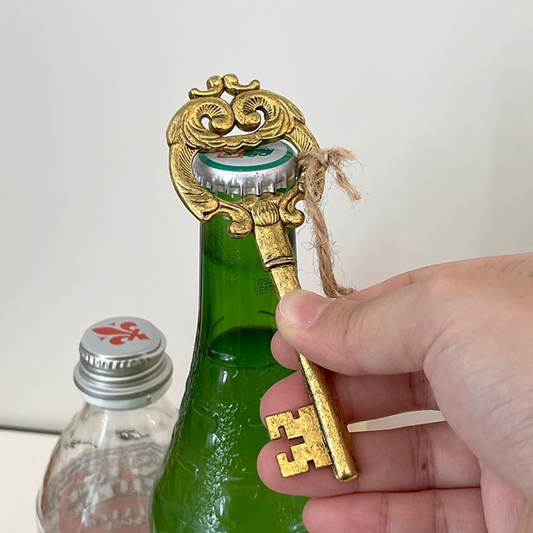 데미무드 판도라 엔틱골드 열쇠 오프너 병따개 황금 빈티지 소품