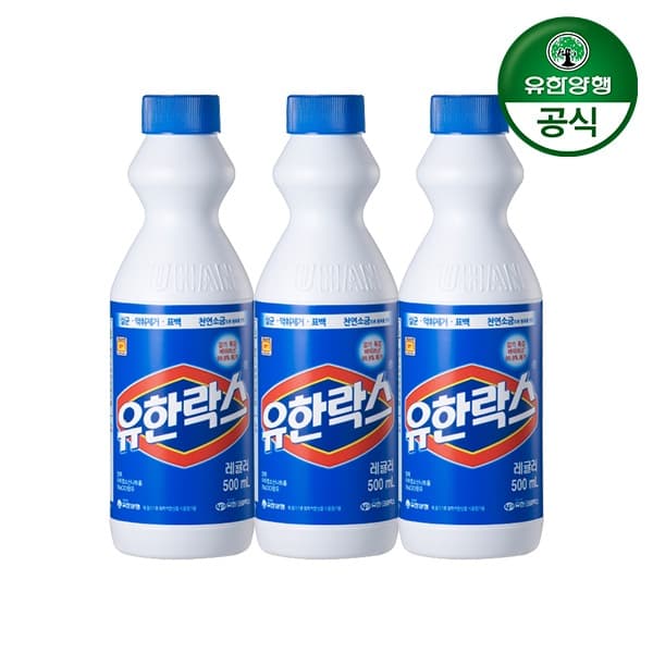 유한양행 유한락스 레귤러 500ml 3개