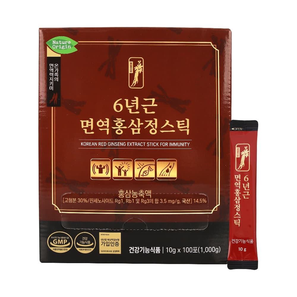 네이처오리진 6년근면역홍삼정스틱 10g*100포