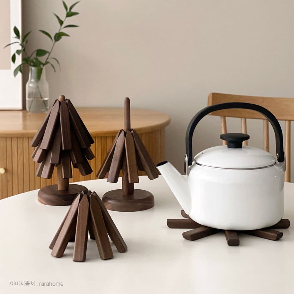 샤토에르 우드 트리 스탠딩 나무 냄비 받침 세트 집들이선물 - 최저가 26,910원