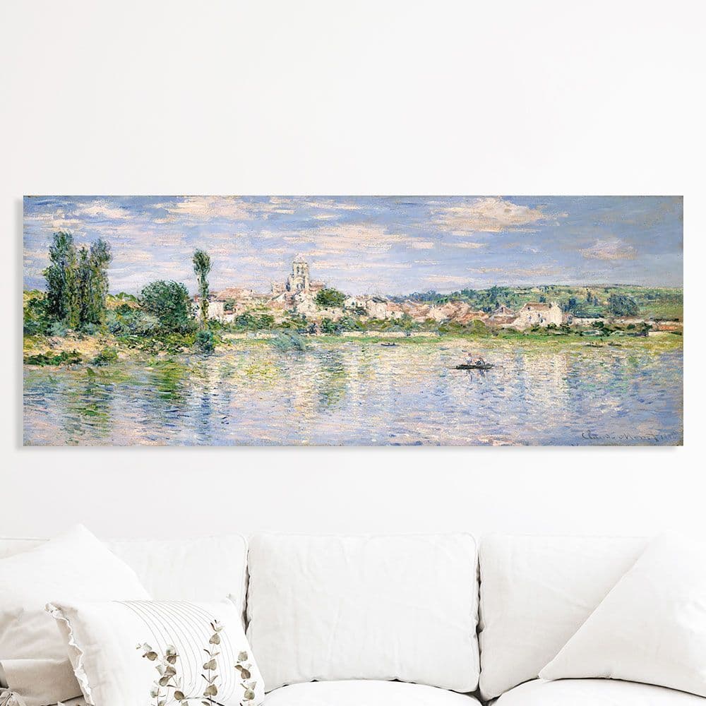 세잔느화실 인테리어 명화 와이드형 캔버스액자/클로드모네 여름의베퇴유