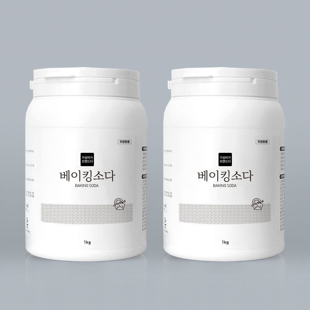 가성비가 브랜드다 베이킹소다 천연세제 1kg x 2개(용기)