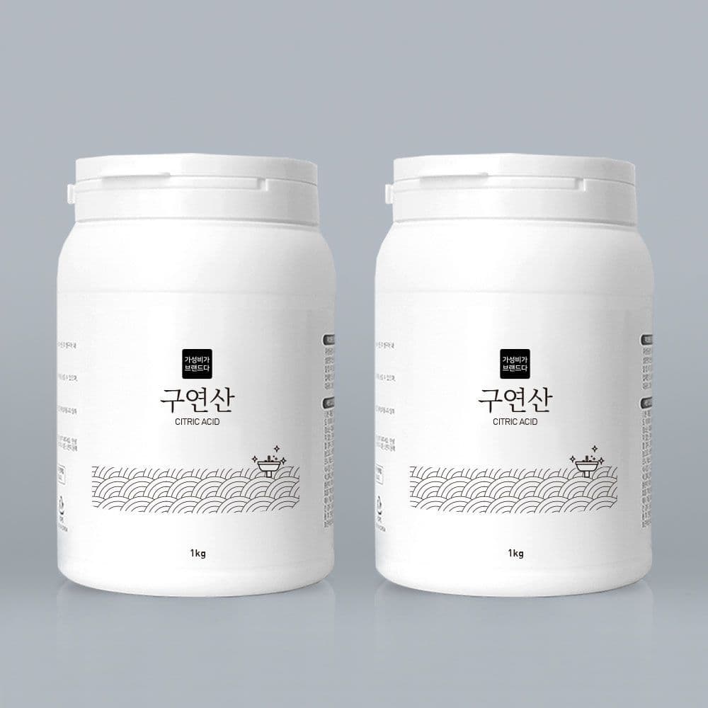 가성비가 브랜드다 구연산 천연세제 1kg x 2개(용기)