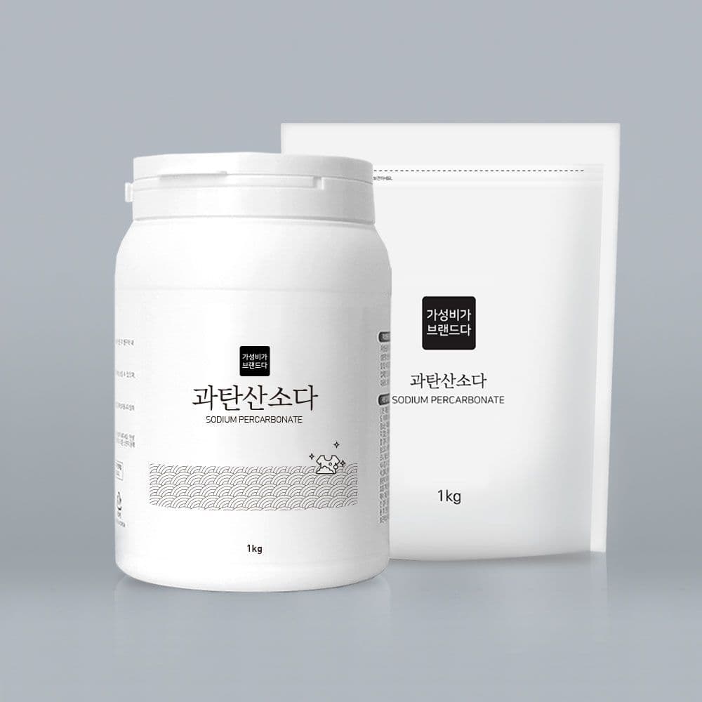 가성비가 브랜드다 과탄산소다 표백제 본품1kg+리필1kg