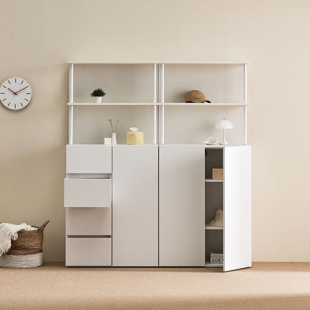 포더홈 플레인 E0 3단 서랍 수납장 800 (높은/키높은) 4colors - 최저가 84,915원