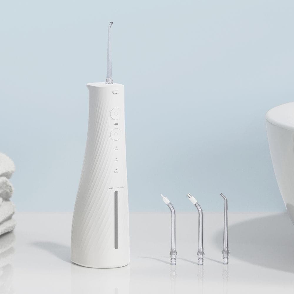 무아스 퓨어e쿨케어 소프트 무선 대용량 구강 세정기 310ml 휴대용