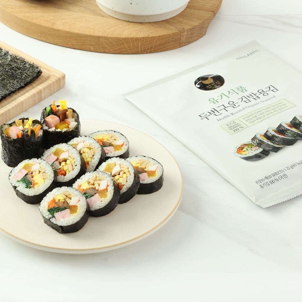 만전김 유기식품 두번구운 김밥용김 10매 22g*5봉