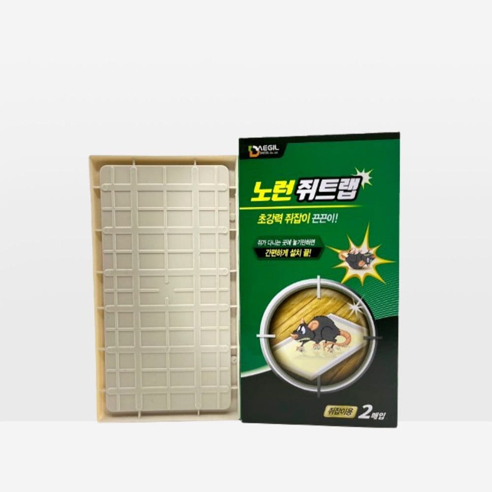 캐치클리어 초강력 간편 쥐잡이 노런 쥐트랩 플라스틱