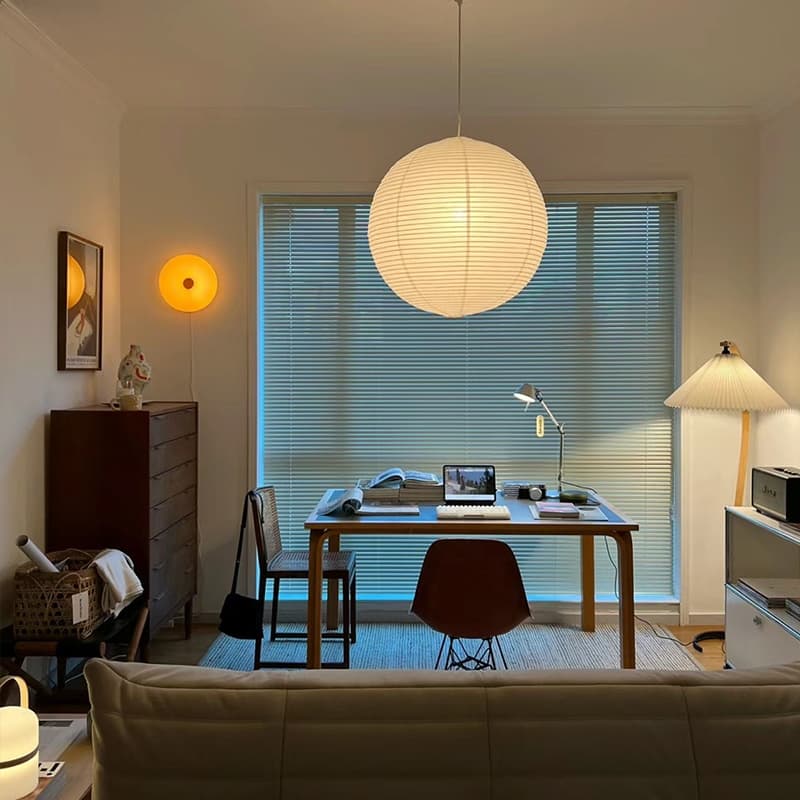 에프앤에스조명 한지 거실 펜던트 식탁등 카페 한옥한지 등갓 램프 샹들리에