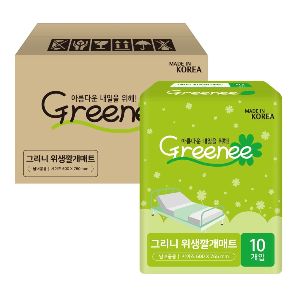 그리니 위생 깔개매트 100매