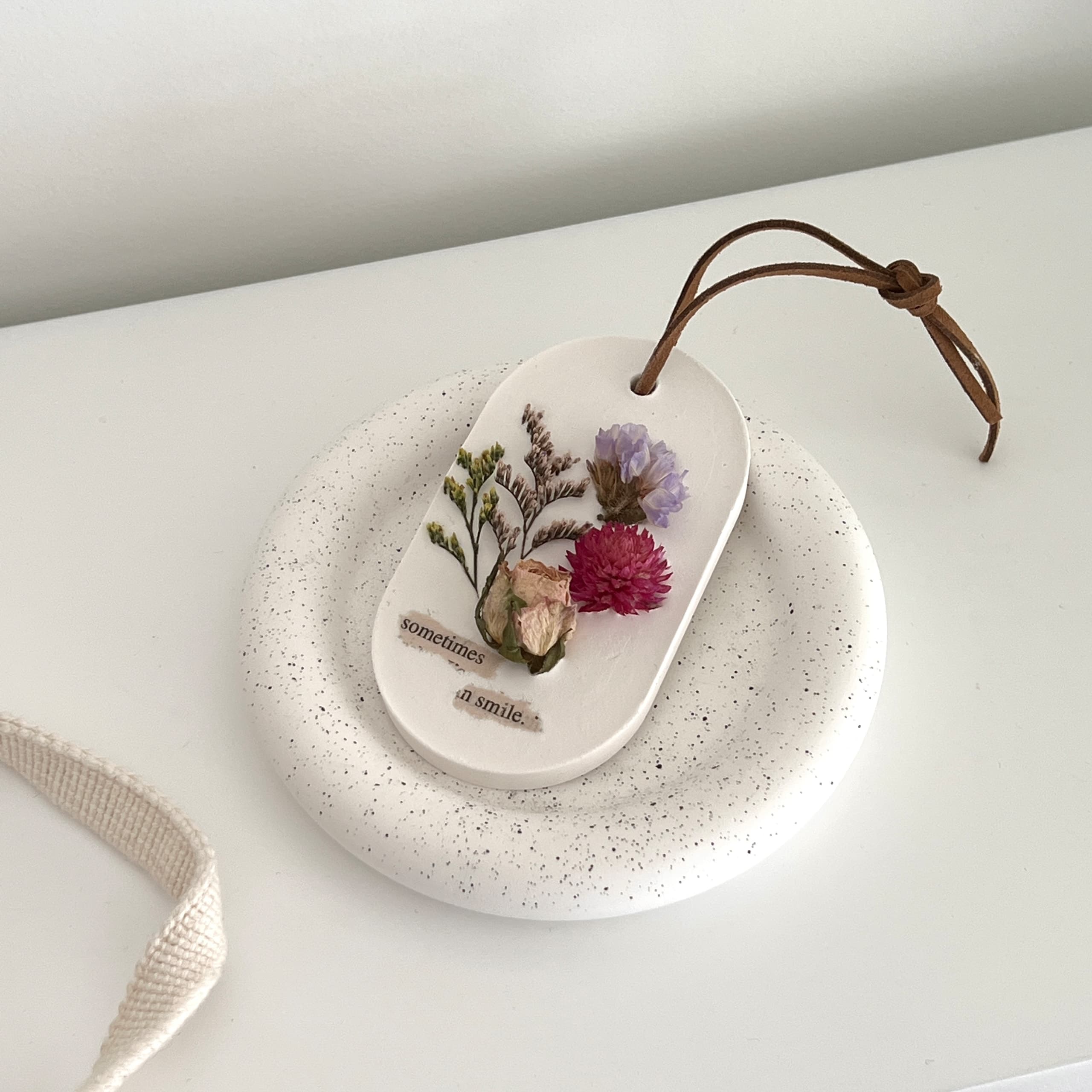 블리소이 DIY 1인용 드라이플라워 석고방향제 타블렛 만들기 키트
