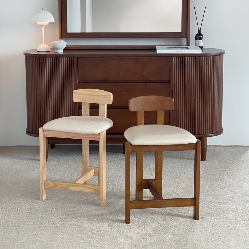로포텐 폴카 원목 화장대의자 화장대 스툴 의자 - 최저가 38,900원