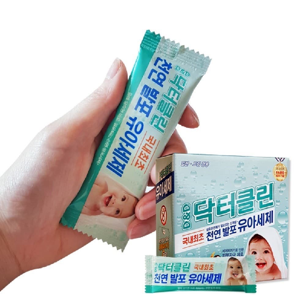 어솜Asum 닥터클린 천연발포 유아세제 스틱 33개입 660g