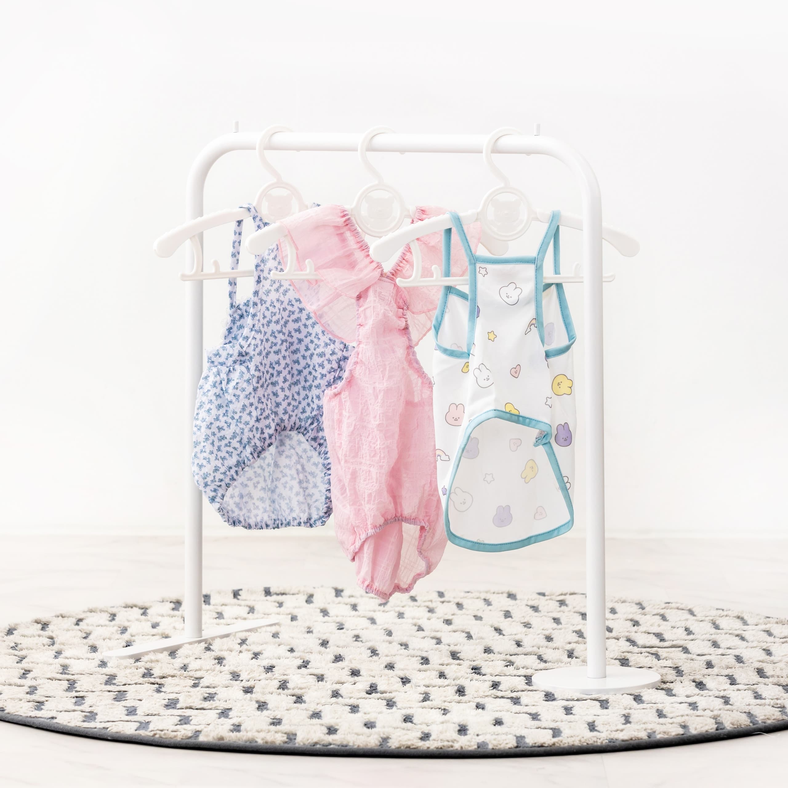 라솜퍼니쳐 아기옷 철제 행거 강아지 철제 행거 애견 옷장 옷걸이 국내자체제작 2sizes