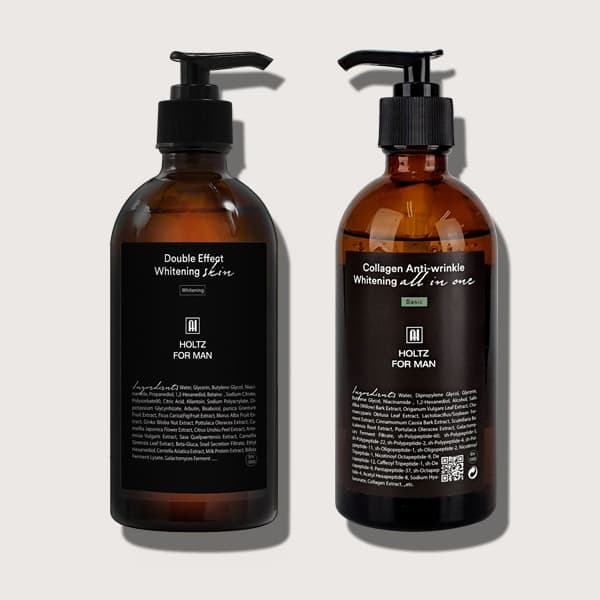홀츠포맨 남성 남자 미백 스킨 토너 300ml 올인원스킨로션 300ml 2종 세트 주름개선