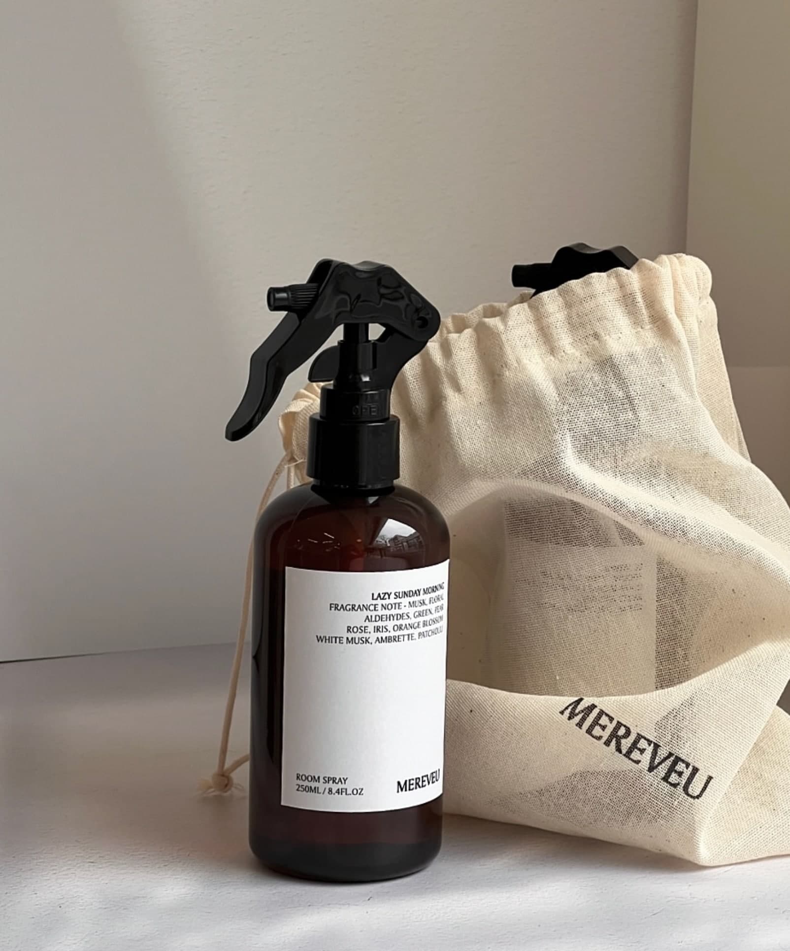 mereveu 명품 향 타입 룸스프레이 섬유향수 대용량 250ml