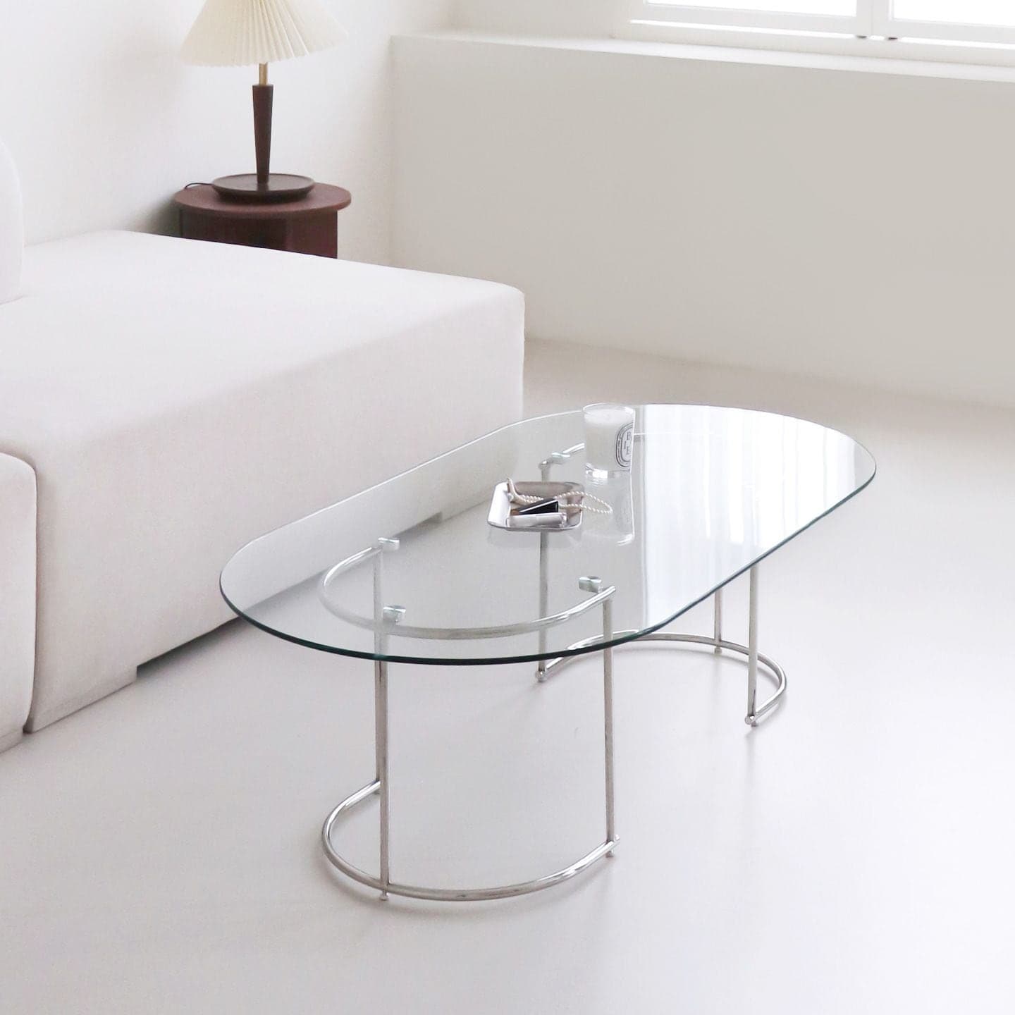 데일리리빙 벨라 강화유리 거실테이블/소파테이블 - 최저가 46,550원