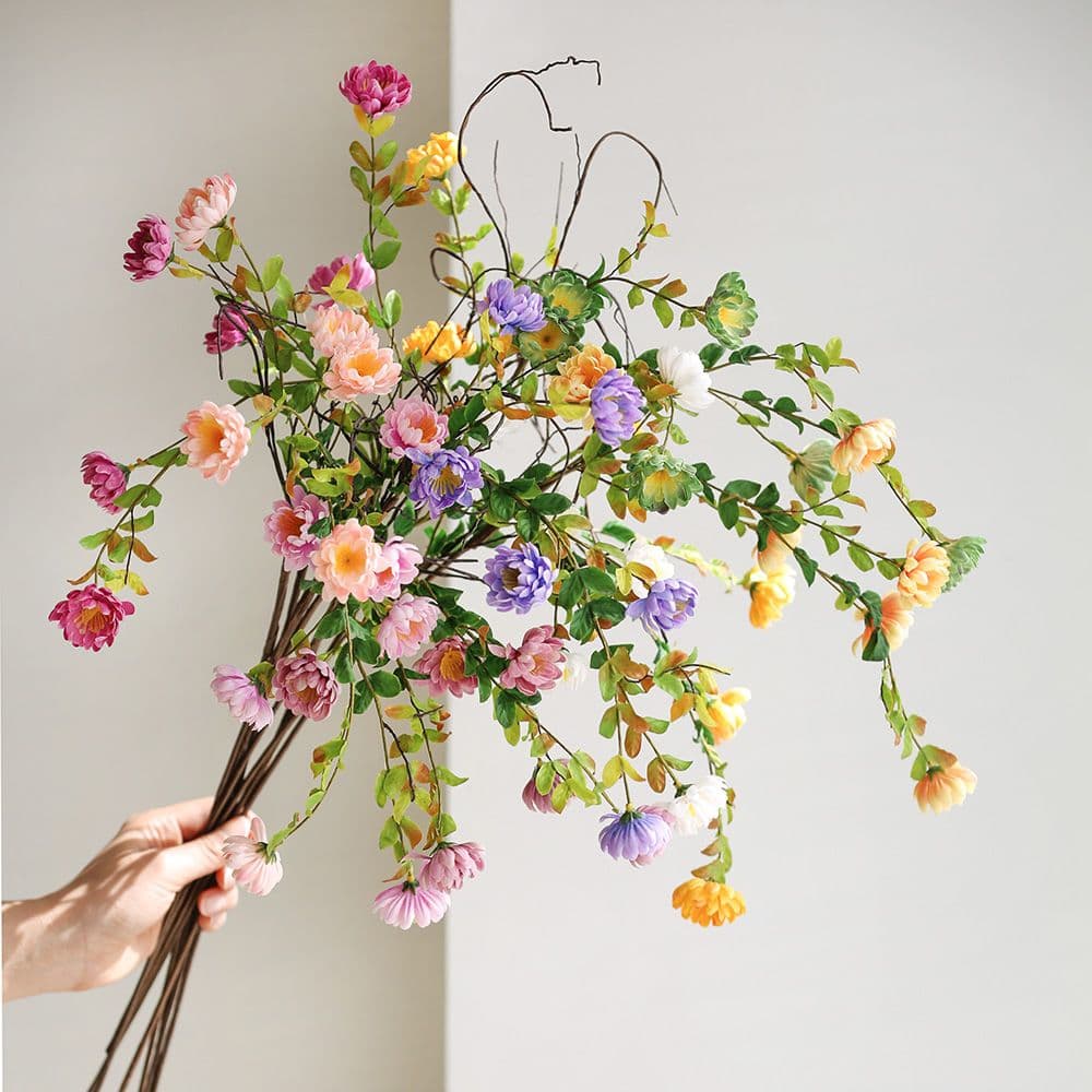 미스모네 흘러내리는 미니 소국 가지 인테리어 조화 8color