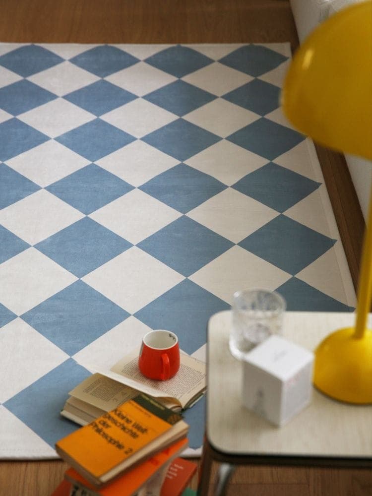 더프리그 사계절 체크 무드타일 러그 카페트 3size 2color