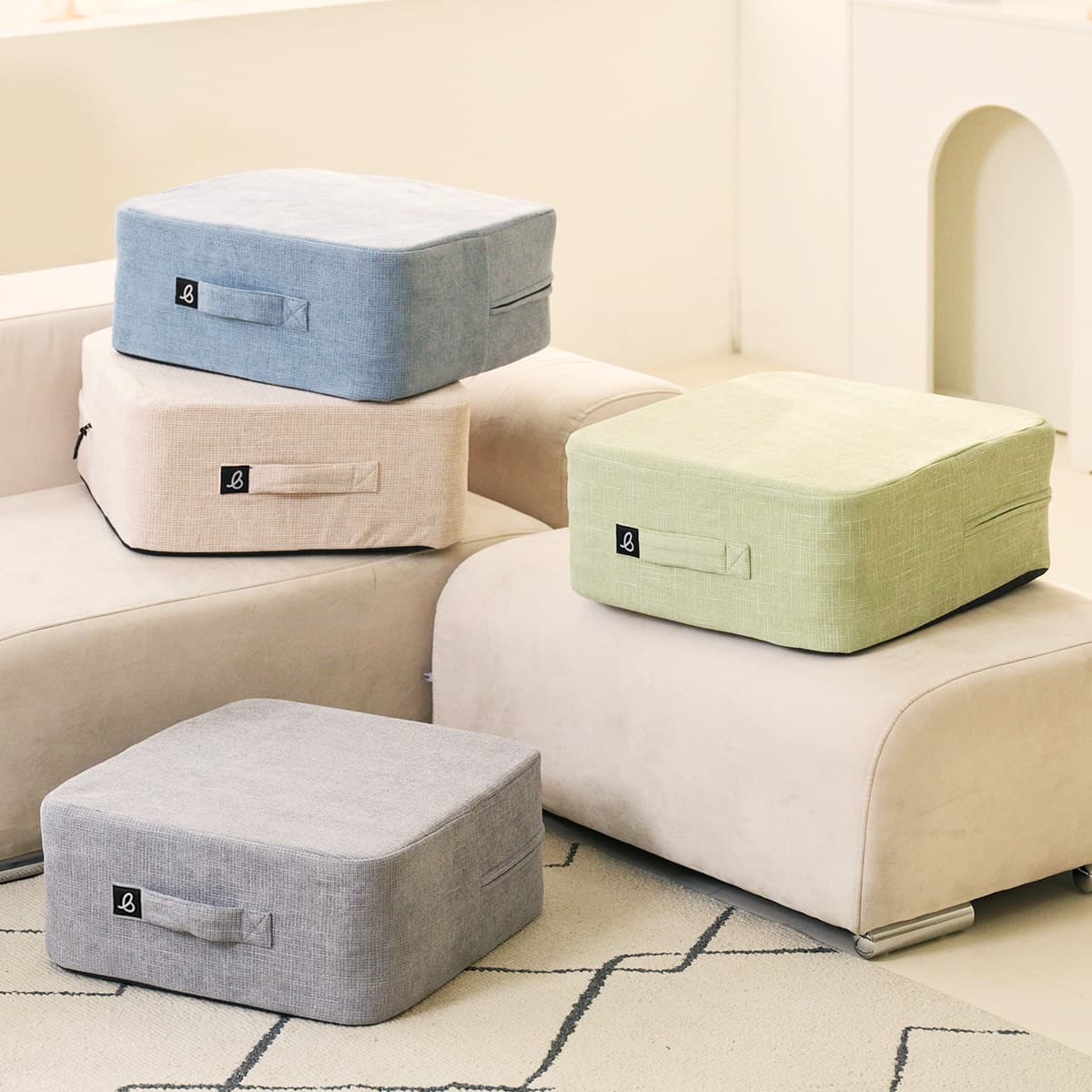 바리바디 점핑큐브 하루5분 고칼로리 소모운동/층간소음 ZERO