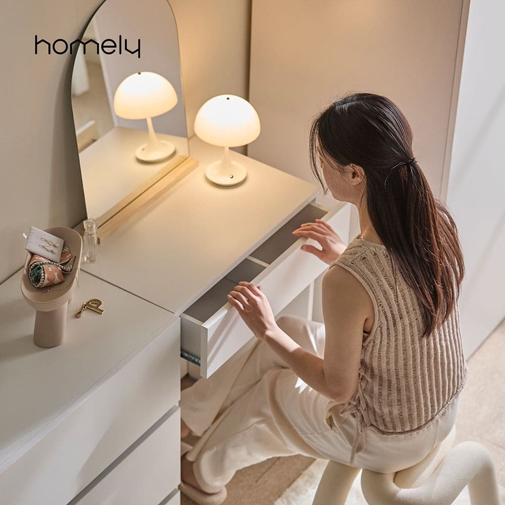 홈리 심플리 화이트 수납 선반 콘솔 화장대 600 - 최저가 79,000원